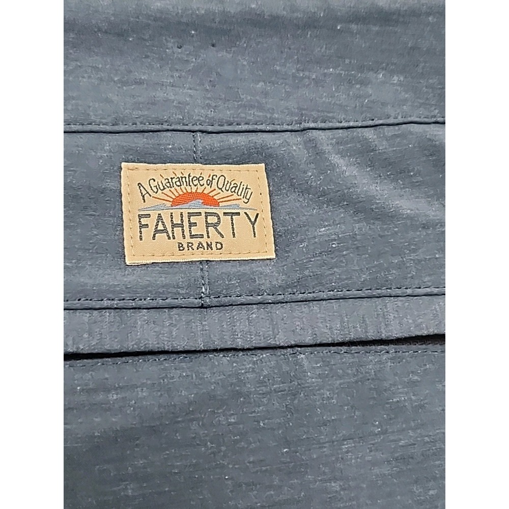 Faherty All Day Shorts Mens 38‎ Zip Button Drawstring 9" Blue 40x9 Measured - Picture 5 of 16
